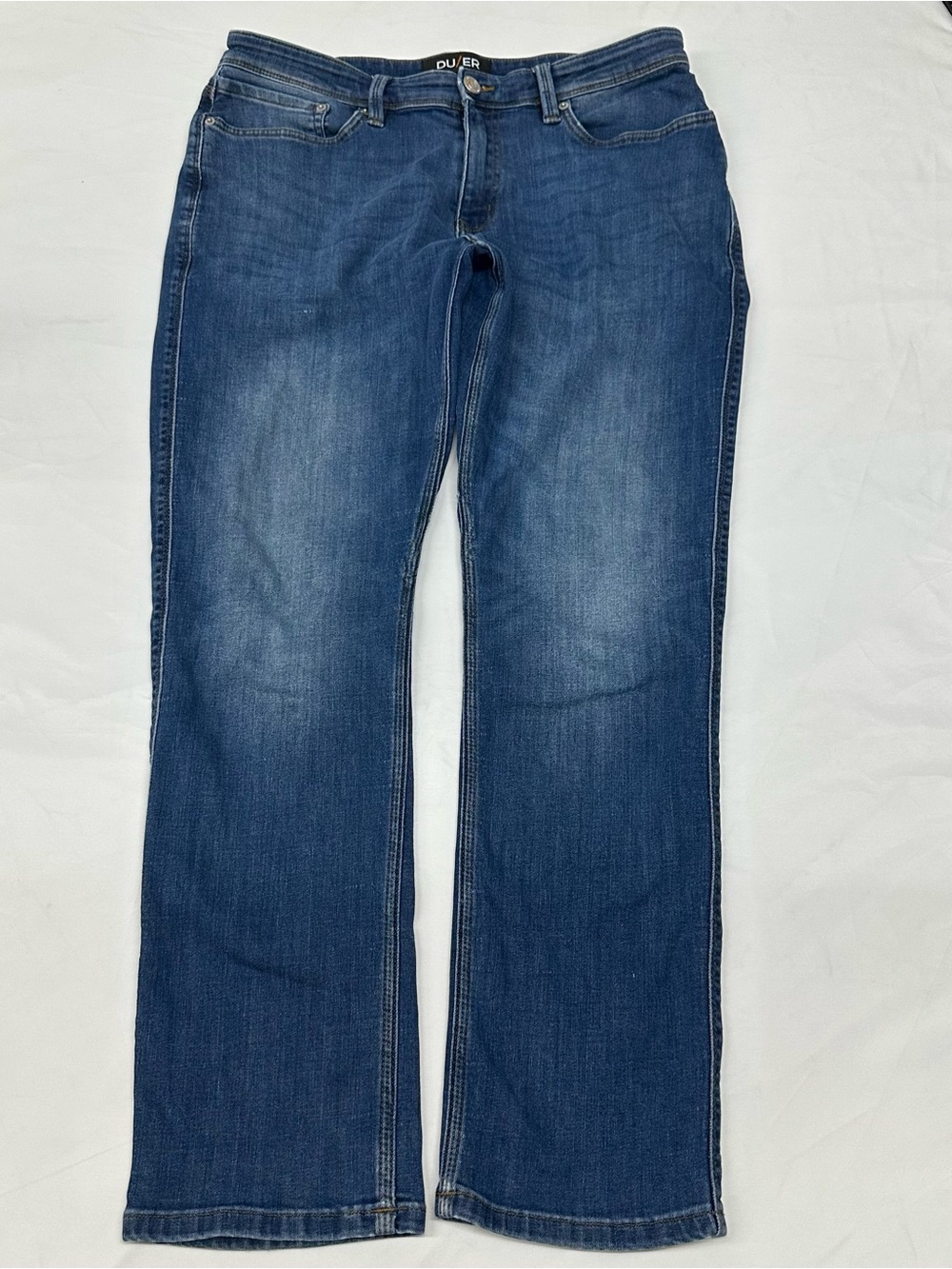 Durable Dark Blue Bootcut Jeans by DU/ER